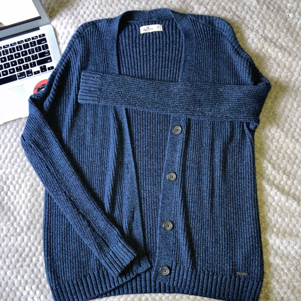 Hol lister Navy Blue Cardigan